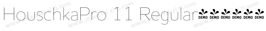 HouschkaPro 11 Regular字体转换